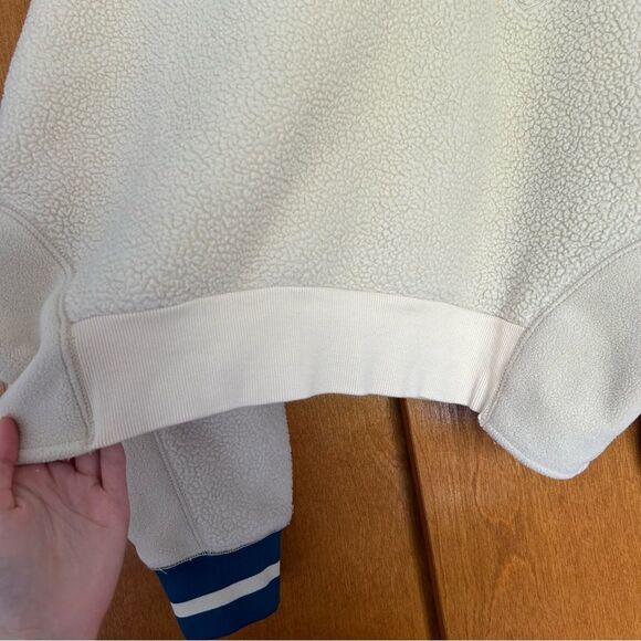 BDG Urban Outfitters Collins Fleece Pullover Sweatshirt Teddy Varsity Preppy XL - Picture 10 of 10